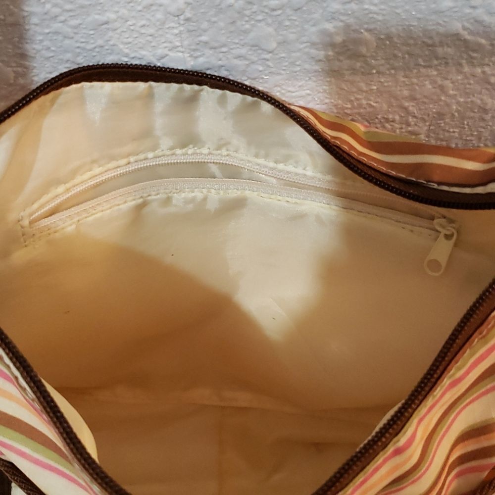 LeSportsac Multi-Colored Stripped Polyester Crossbody Bag - Picture 6 of 8
